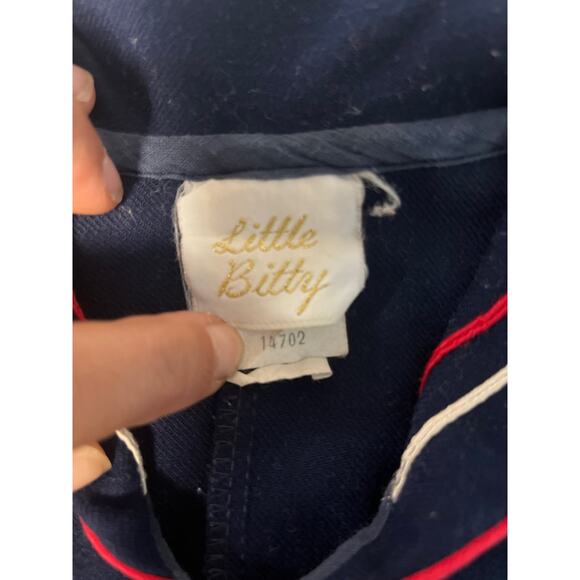 Vintage Sailor Suit -Navy Blue with Red and white trim Little Bitty‎ Size 3T - Picture 5 of 8